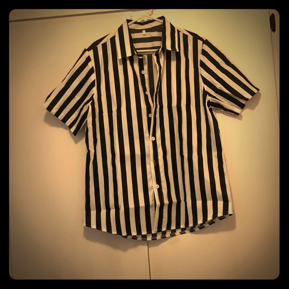 Stripped buttoned down shirt